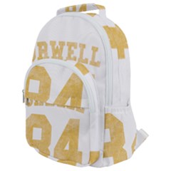 Orwell 84 Rounded Multi Pocket Backpack by Valentinaart