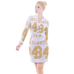 Orwell 84 Button Long Sleeve Dress by Valentinaart