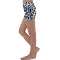 Leopard skin  Kids  Lightweight Velour Yoga Shorts View2