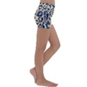 Leopard skin  Kids  Lightweight Velour Yoga Shorts View3