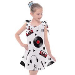 Music Life Kids  Tie Up Tunic Dress by Valentinaart