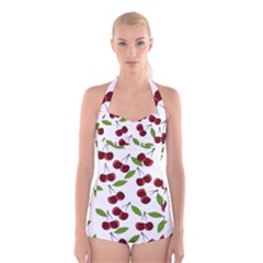 Fruit Life Boyleg Halter Swimsuit  by Valentinaart