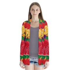 Fruit Life 2  Drape Collar Cardigan by Valentinaart