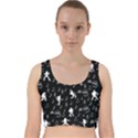 Elvis Velvet Racer Back Crop Top View1