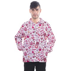 Chocolates And Love Men s Half Zip Pullover by designsbymallika