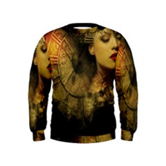 Surreal Steampunk Queen From Fonebook Kids  Sweatshirt by 2853937