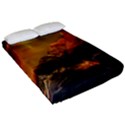 Tiger King In A Fantastic Landscape From Fonebook Fitted Sheet (California King Size) View2