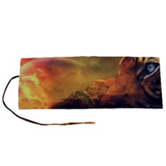 Tiger King In A Fantastic Landscape From Fonebook Roll Up Canvas Pencil Holder (s) by 2853937