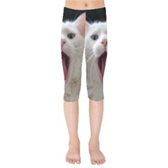 Wow Kitty Cat From Fonebook Kids  Capri Leggings  by 2853937