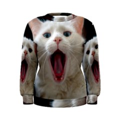 Wow Kitty Cat From Fonebook Women s Sweatshirt by 2853937