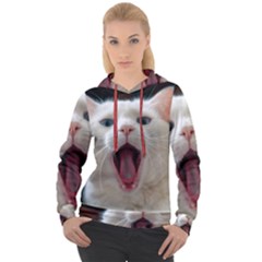 Wow Kitty Cat From Fonebook Women s Overhead Hoodie by 2853937