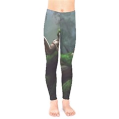 Wooden Child Resting On A Tree From Fonebook Kids  Leggings by 2853937