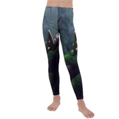 Wooden Child Resting On A Tree From Fonebook Kids  Lightweight Velour Leggings by 2853937