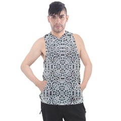 Dots Motif Geometric Print Design Men s Sleeveless Hoodie by dflcprintsclothing