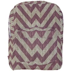 Vintage Grunge Geometric Chevron Pattern Full Print Backpack by dflcprintsclothing