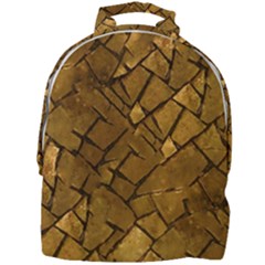 Golden Mosaic Texture Print Mini Full Print Backpack by dflcprintsclothing