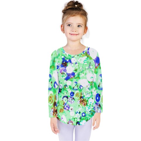 Summer Sequins Kids  Long Sleeve Tee by essentialimage