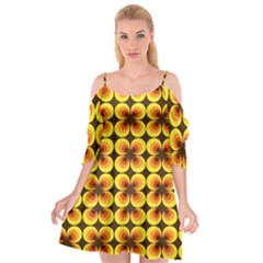 Zappwaits-retro Cutout Spaghetti Strap Chiffon Dress by zappwaits