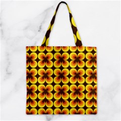 Zappwaits Retro Zipper Grocery Tote Bag by zappwaits