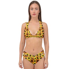 Zappwaits Retro Double Strap Halter Bikini Set by zappwaits