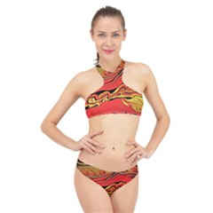 Warrior Spirit High Neck Bikini Set by BrenZenCreations