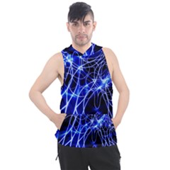 Lines Flash Light Mystical Fantasy Men s Sleeveless Hoodie by Dutashop