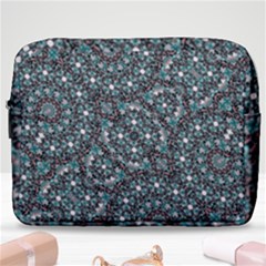 Intricate Texture Ornate Camouflage Pattern Make Up Pouch (large) by dflcprintsclothing