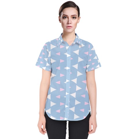 Pattern 3d Women s Short Sleeve Shirt by Dutashop