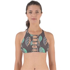 Leaf Brown Perfectly Cut Out Bikini Top by Dutashop