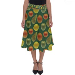 Background Fruits Several Perfect Length Midi Skirt by Dutashop