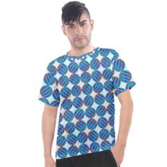 Geometric Dots Pattern Men s Sport Top by Dutashop