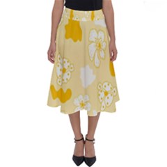 Abstract Daisy Perfect Length Midi Skirt by Eskimos