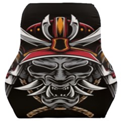 Samurai Oni Mask Car Seat Back Cushion 