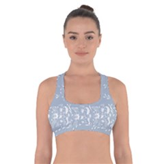 Fantasy Flowers Cross Back Sports Bra by Eskimos