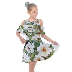 ?hamomile Kids  Shoulder Cutout Chiffon Dress by goljakoff