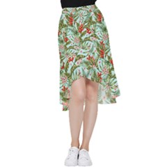 Spring Flora Frill Hi Low Chiffon Skirt by goljakoff