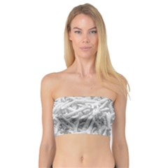 Dry Roots Texture Print Bandeau Top by dflcprintsclothing