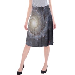 Spiral Galaxy Midi Beach Skirt by ExtraAwesomeSauce