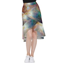 Colorful Galaxy Frill Hi Low Chiffon Skirt by ExtraAwesomeSauce