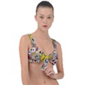 Sugar Skulls Front Tie Bikini Top View1