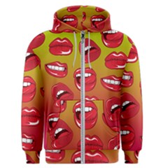 Hot Lips Men s Zipper Hoodie by ExtraGoodSauce