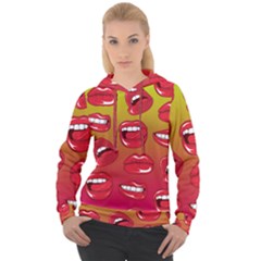 Hot Lips Women s Overhead Hoodie by ExtraGoodSauce