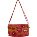 Hot Lips Removable Strap Clutch Bag View2