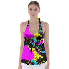 Splatter Splatter Babydoll Tankini Top by ExtraAwesomeSauce