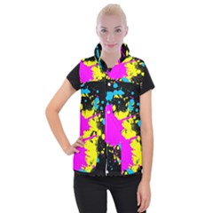 Splatter Splatter Women s Button Up Vest by ExtraAwesomeSauce