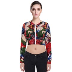 Geisha Geisha Long Sleeve Zip Up Bomber Jacket by ExtraGoodSauce