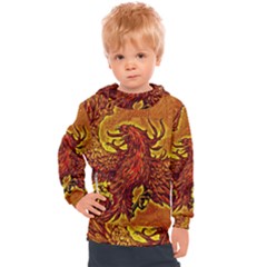 Phoenix Rising Kids  Hooded Pullover by ExtraGoodSauce