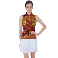 Phoenix Rising Women s Sleeveless Polo Tee by ExtraAwesomeSauce