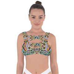 Sugar Skulls Pattern Bandaged Up Bikini Top by ExtraAwesomeSauce