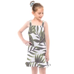 Green Leaves Kids  Overall Dress by goljakoff